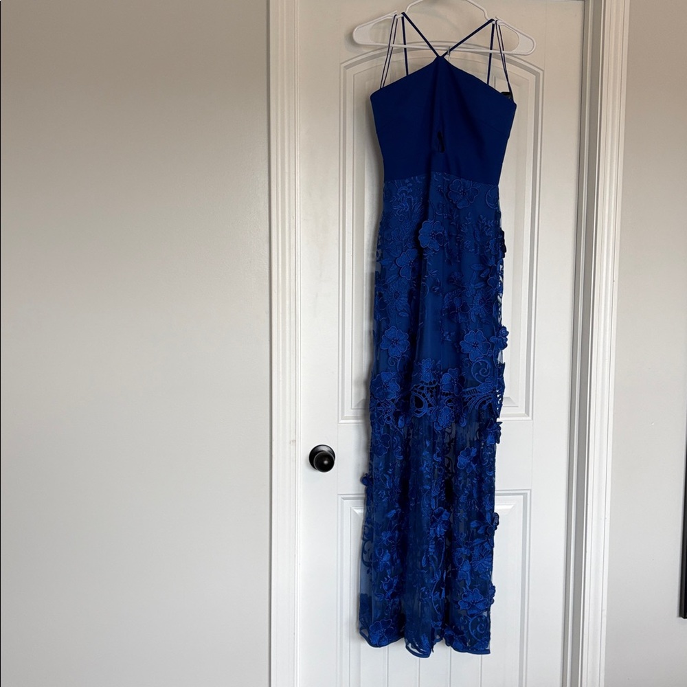 Badgley Mischka Cobalt Blue Dress